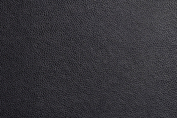 Black fine texture of genuine rough leather. Natural expensive products. - Photo, image