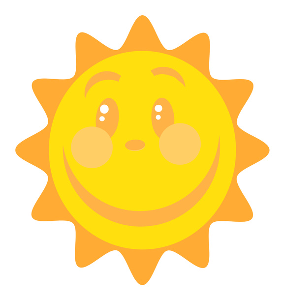 Sun arc nagy mosollyal - Fotó, kép
