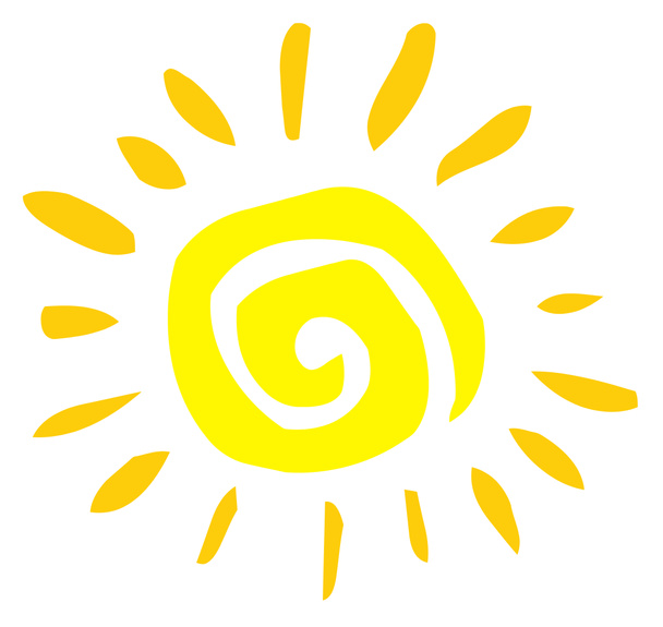 Soleil en spirale jaune
 - Photo, image