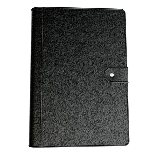 Deník nebo notebook s moderní červené kožené kryt, izolovaných na bílém pozadí - Fotografie, Obrázek