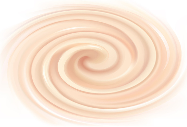 Vector background of swirling creamy texture  - Vector, Image