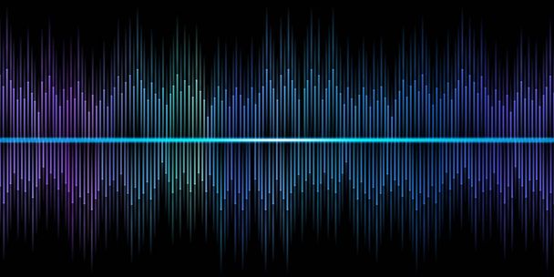 sound wave equalizer dj 3d illustration splake of light - Фото, изображение