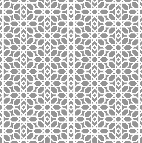 抽象的な近代的な背景には、シームレスなパターンは幾何学的なイスラム教スタイル飾り - ベクター画像