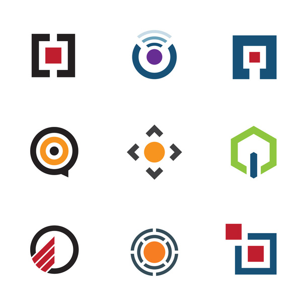 Mobil gelecekteki logo simge için fikir paylaşımı uygulama yazılım menü - Vektör, Görsel