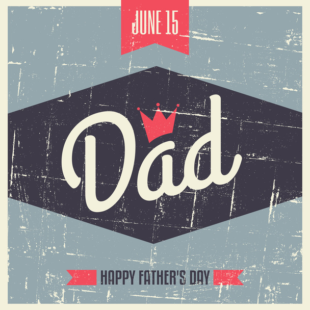 Father's Day Greeting Card - Vetor, Imagem