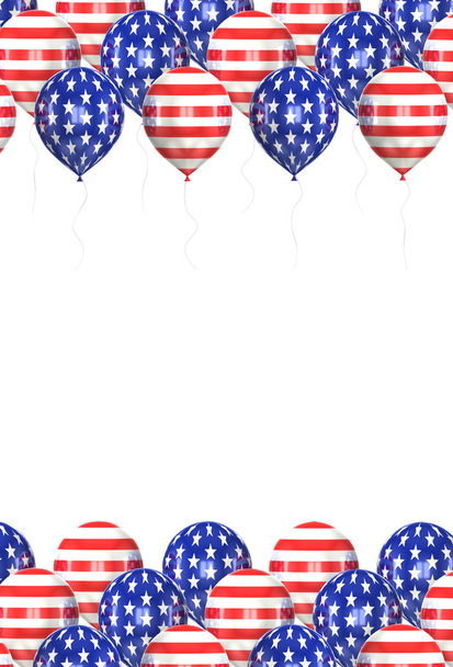 Balls with symbols of the U.S. - Foto, imagen
