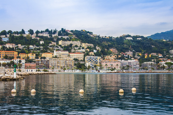 Menton , France. View of the city and waterfront from the sea - Fotografie, Obrázek
