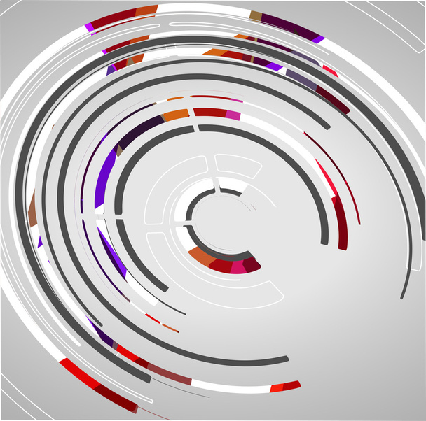 abstraktní kruhy technolgií - Vektor, obrázek