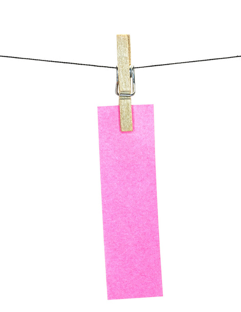 Nota adesiva retangular rosa plana
 - Foto, Imagem