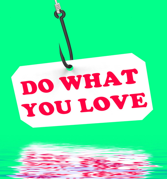 Do What You Love On Hook Displays Inspiration And Motivation - Photo, Image