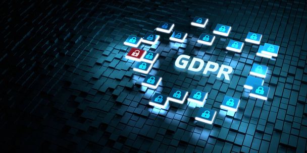 Business, Tecnologia, Internet e concetto di rete. GDPR Regolamento generale sulla protezione dei dati. - Foto, immagini