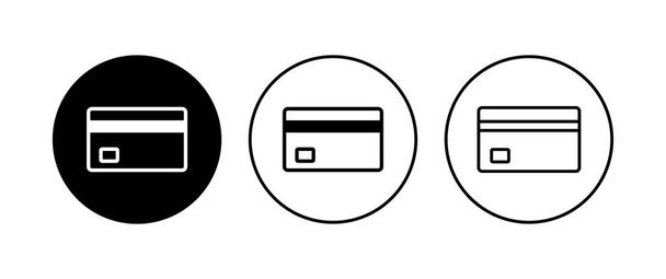 Icône de carte de crédit. vecteur icône de paiement par carte de crédit - Vecteur, image