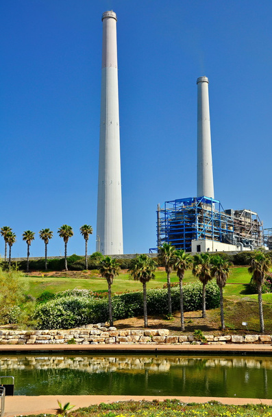 Central eléctrica em Israel
 - Foto, Imagem