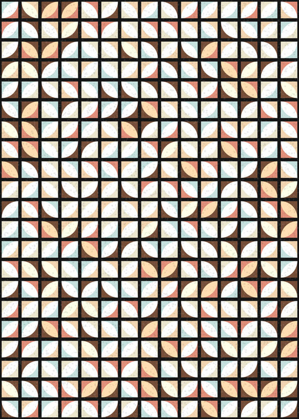 resumo padrão geométrico arte computacional gerativa ilustração, papel de parede digital - Vetor, Imagem