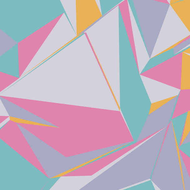 Abstract background with colorful triangles for magazines, booklets or mobile phone lock screen - Vektör, Görsel
