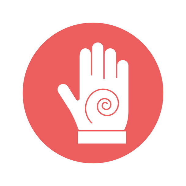 Isoliertes Vektor-Symbol für Handmassage, das leicht geändert oder bearbeitet werden kann - Vektor, Bild
