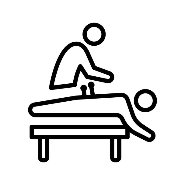 Massagem corporal Ícone de vetor isolado que pode facilmente modificar ou editar - Vetor, Imagem