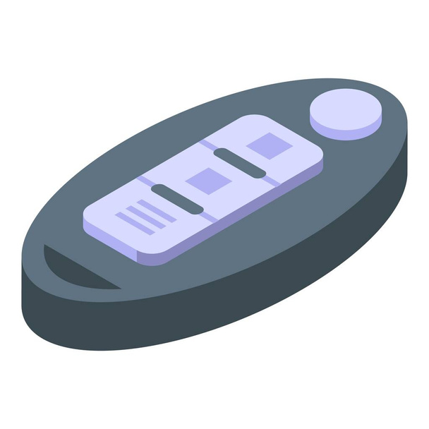 Smart car key alarm icon, isometric style - Vector, afbeelding