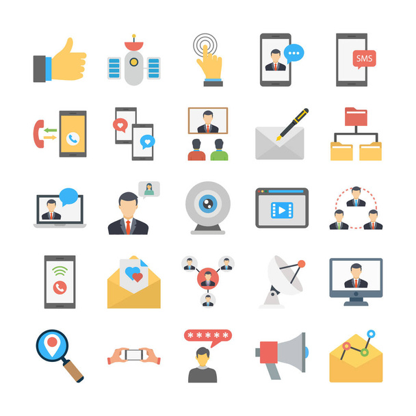Social media and chat icons Pack, every single icon can easily modify or edit - Διάνυσμα, εικόνα