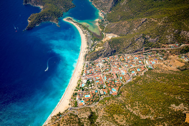 Letecký pohled na Oludeniz, Turecko - Fotografie, Obrázek