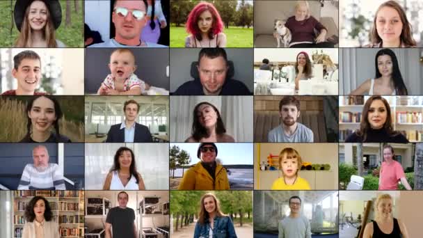 Mutlu Cinsiyet, Etnik Etkinlik Kurgusu Kameraya Bakıyor - Video, Çekim