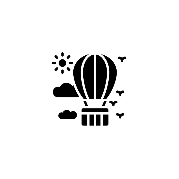 Air Balloon icon in vector. Logotype - Vector, Image