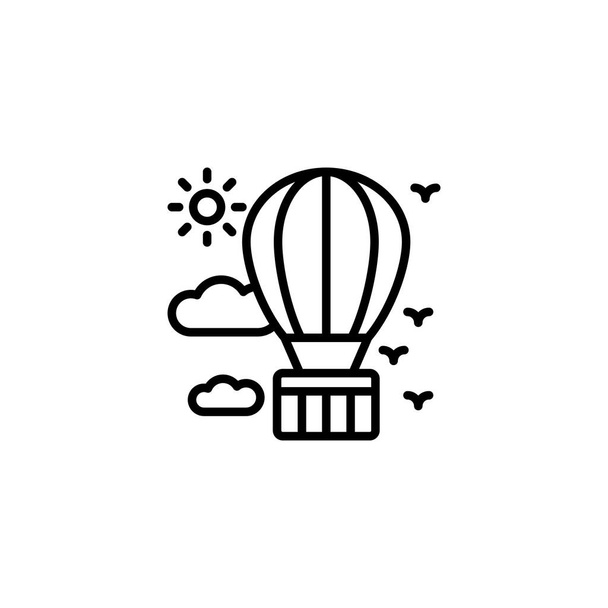 Ícone de balão de ar no vetor. Logotipo - Vetor, Imagem
