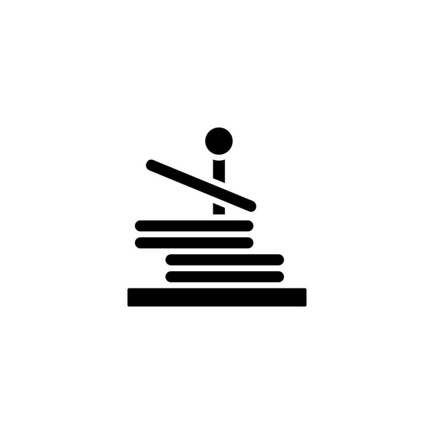 Icono de Ring Toss en vector. Logotipo - Vector, Imagen