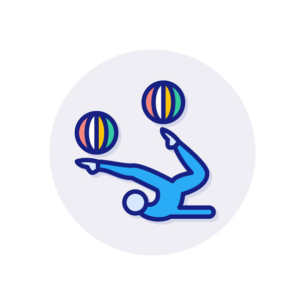 jongler icône dans le vecteur. Logotype - Vecteur, image