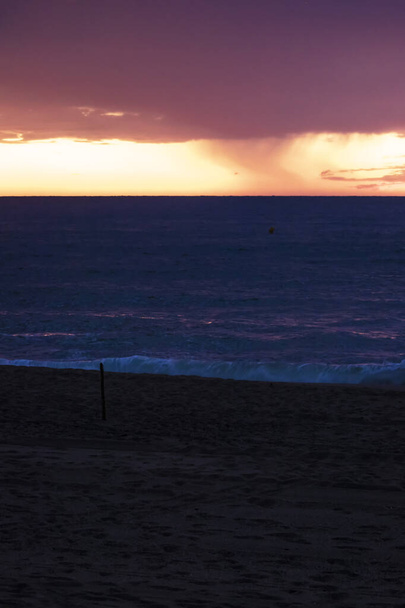 sunrise at pals beach in girona, on the costa brava, northern spain - Photo, Image