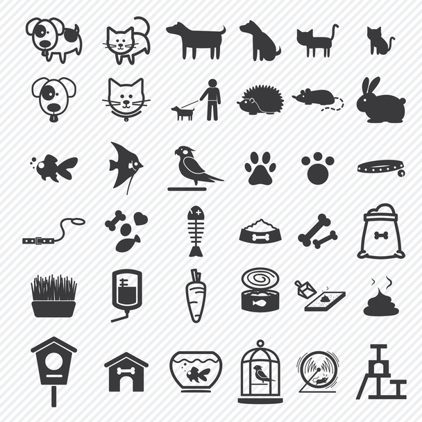 Pet icons set  illustration eps10 - Vector, Image