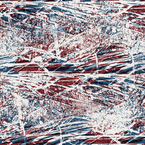 Patrón de textura inconsútil en rojo azul negro blanco - Foto, imagen