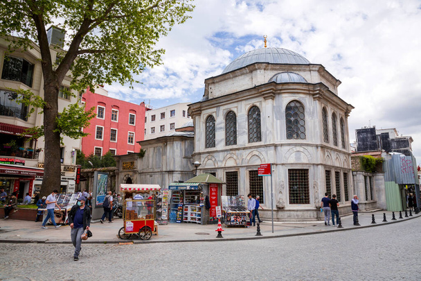 Istanbul, Turkey - May 18, 2021: View from Istanbul streets, generic architecture on the European side of Turkey's largest and most populated city. Buildings in Eminonu. - 写真・画像