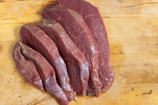 Sliced of raw beef - Photo, Image