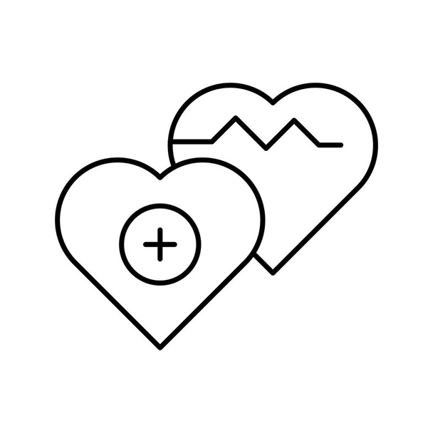 Cardiogram Geïsoleerde Vector pictogram dat gemakkelijk kan wijzigen of bewerken - Vector, afbeelding