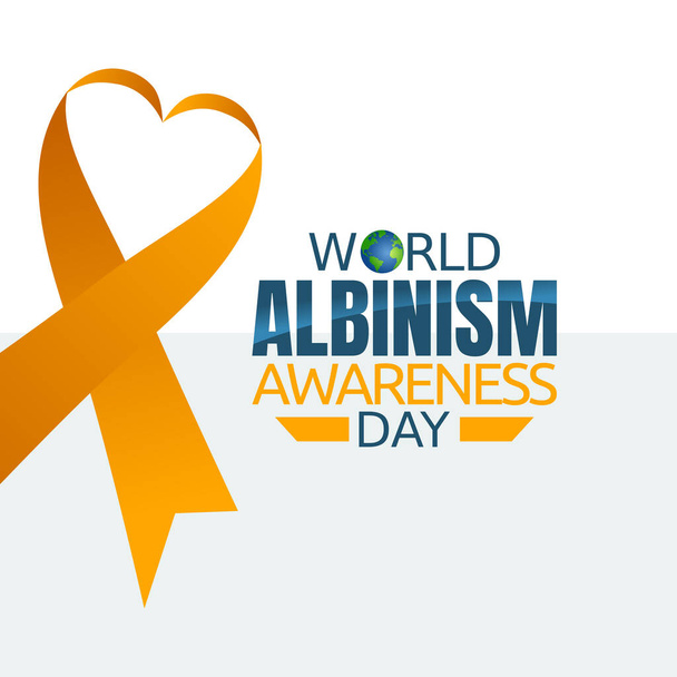 graphique vectoriel de la journée mondiale de sensibilisation à l'albinisme bon pour la célébration de la journée mondiale de sensibilisation à l'albinisme. design plat. illustration flyer design.flat. - Vecteur, image