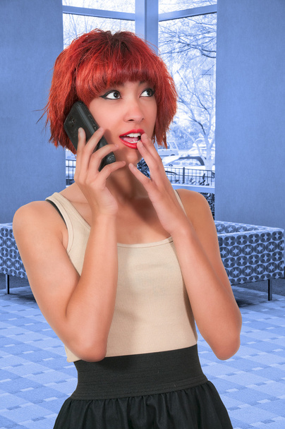 mujer en el teléfono - Foto, Imagen