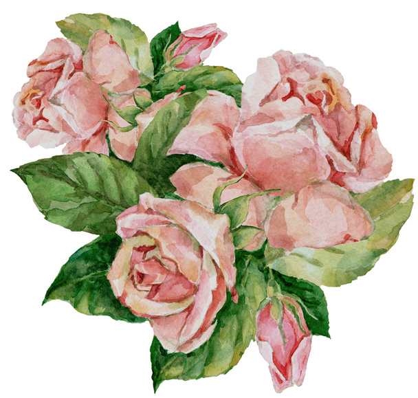 Strauß rosa Rosen - Foto, Bild