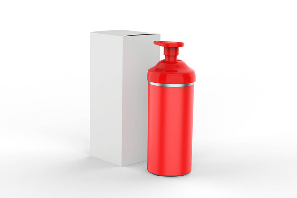 plastic bottle with dispenser airless pump for cream, skin, lotion, shampoo, beauty, Health, medicine, Supplement. Realistic product design for Cosmetic product . 3d illustration - Φωτογραφία, εικόνα