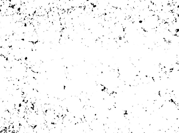 Cracked grunge urban background with rough surface. Dust overlay distress grained texture. One color graphic resource. - Vector, Image