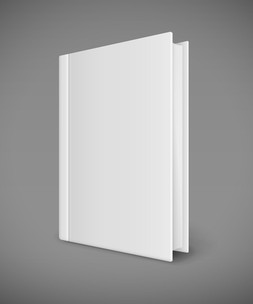 Weiße Buch Vorlage mit leere cover - Vektor, Bild