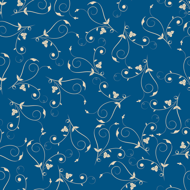 Botanical seamless pattern. Plant texture for fabric, wrapping, wallpaper and paper. Decorative print  - Foto, imagen