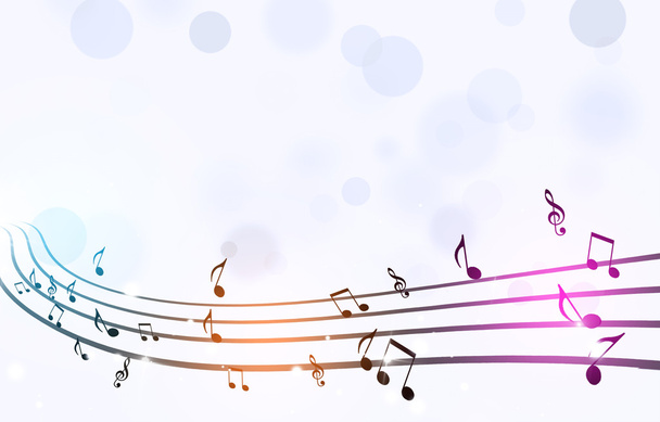 Music Notes on White Background - Foto, imagen