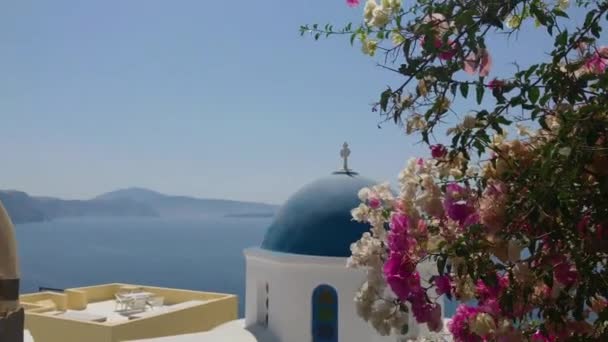 Blue Dome Church of Oia 01 4K - Footage, Video