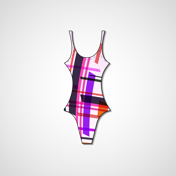 female swimsuit isolated - Vector, Image