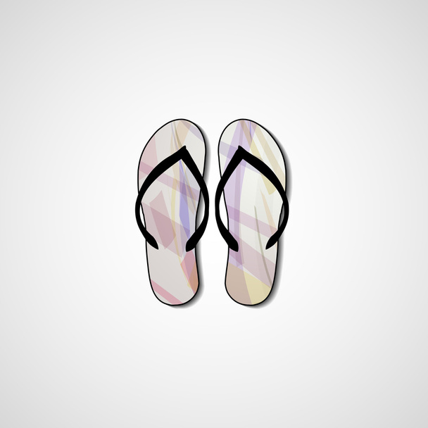 Abstract illustration on flip flops - Vektori, kuva