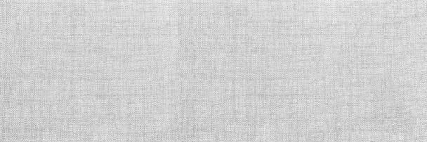Panorama di lino bianco texture e sfondo senza cuciture o tessuto blu texture - Foto, immagini