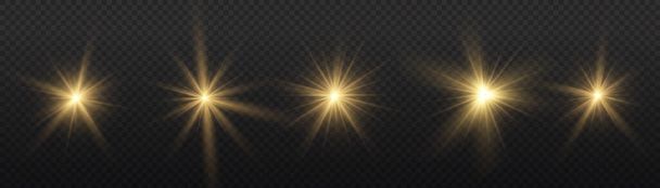 Star burst with light, yellow sun rays.  - Photo, Image