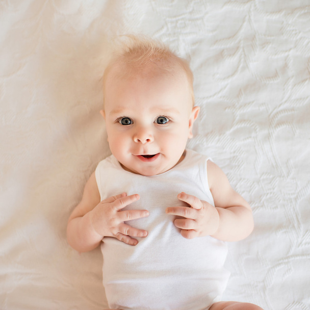 Portrait of cute newborn baby boy - Photo, Image