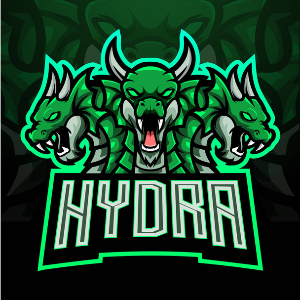 Σχεδιασμός μασκότ λογότυπου της Hydra - Διάνυσμα, εικόνα
